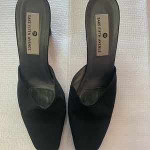 Saks fifth ave black heels size 10
